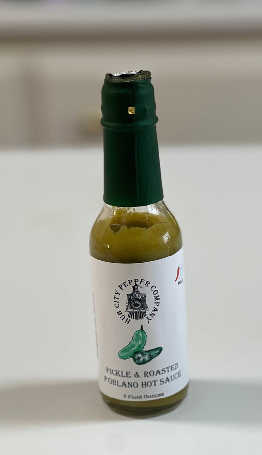 Pickle and Roasted Poblano Hot Sauce Tall portrait image