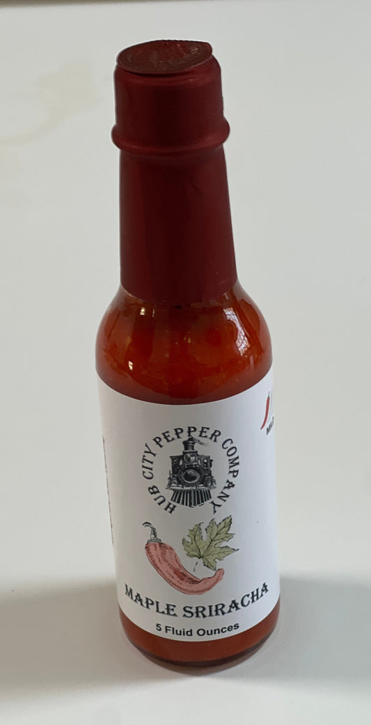 Maple Sriracha Hot Sauce front close up view